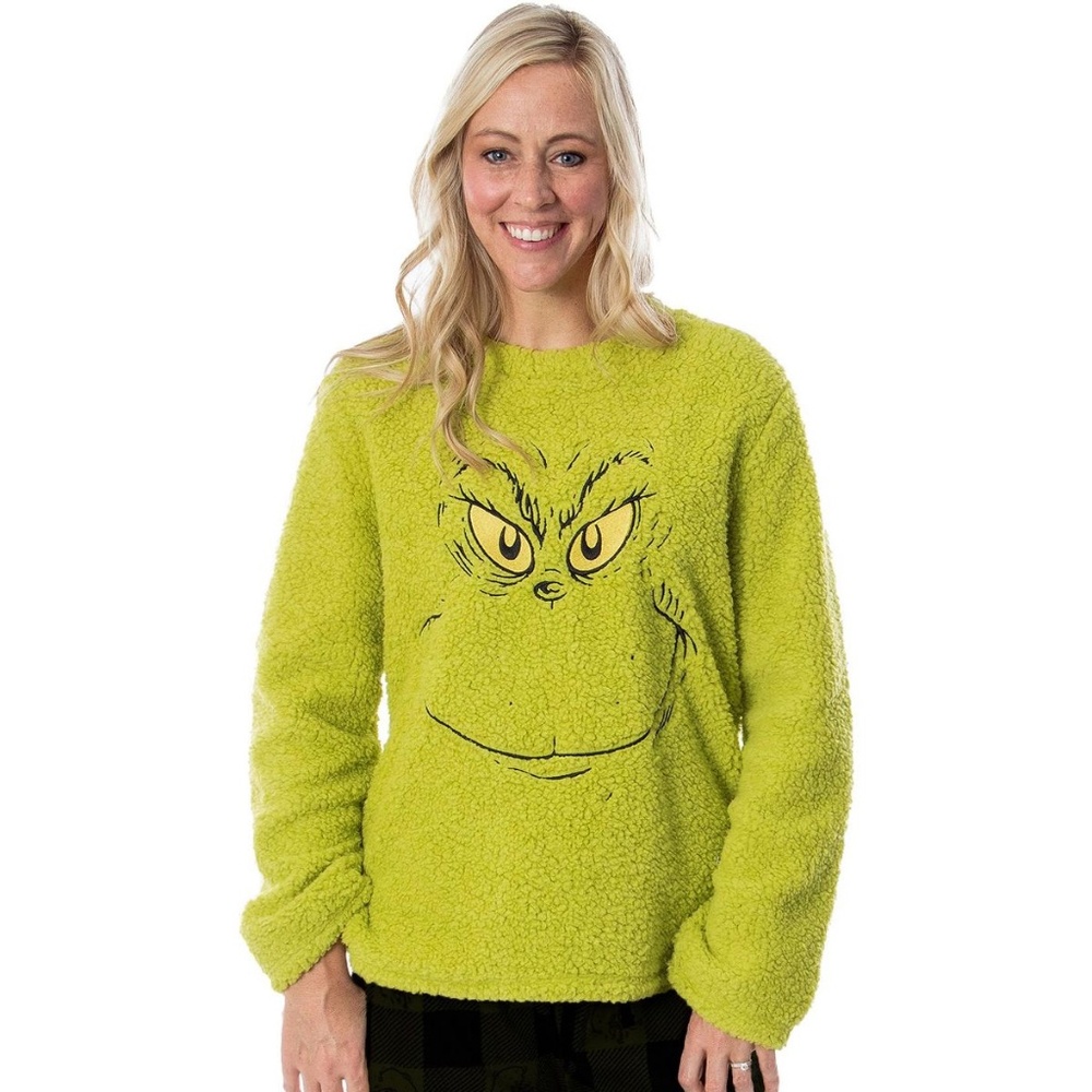 Unisex GRINCH Who Stole Christmas Pullover Long Sleeve Top For Women or Men